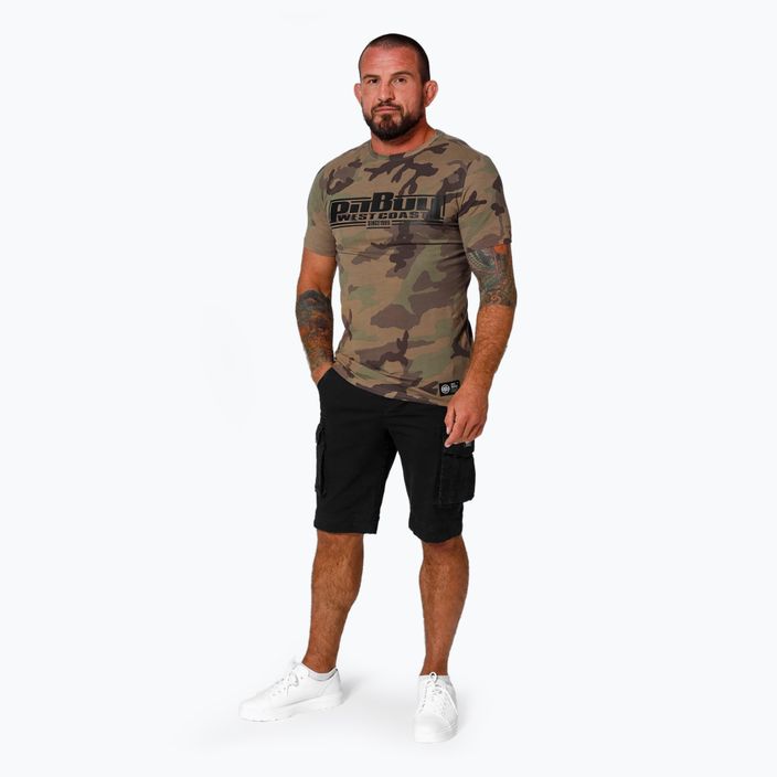 Pitbull West Coast Classic Boxing woodland camo ανδρικό t-shirt 2