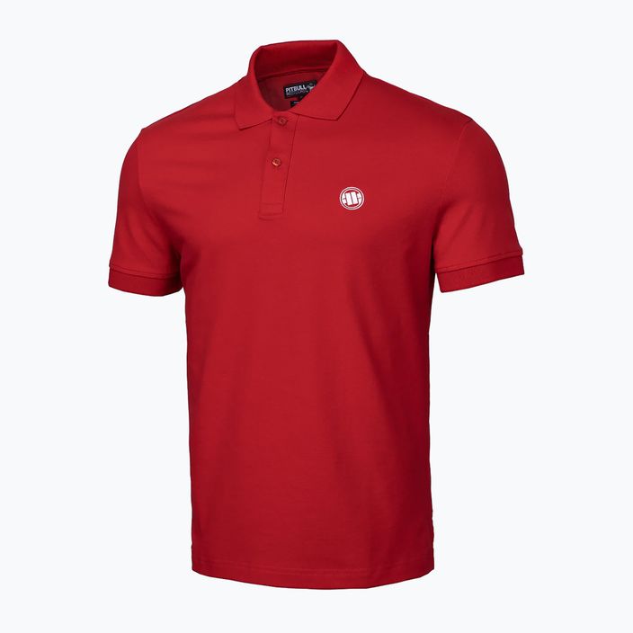 Ανδρικό πουκάμισο πόλο Pitbull West Coast Polo Pique Regular red