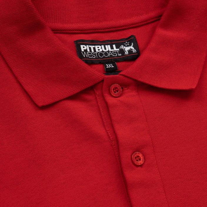 Ανδρικό πουκάμισο πόλο Pitbull West Coast Polo Pique Regular red 4