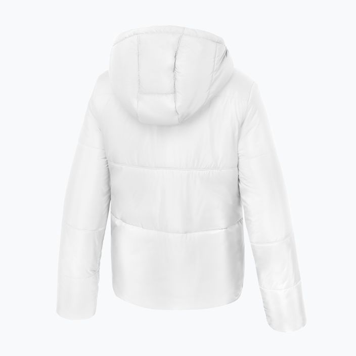Pitbull West Coast γυναικείο χειμερινό μπουφάν Jenell Quilted με κουκούλα λευκό 4