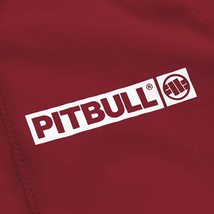 Ανδρικό μπουφάν Pitbull West Coast Athletic Logo με κουκούλα από νάιλον μπορντό μπουφάν με κουκούλα 5