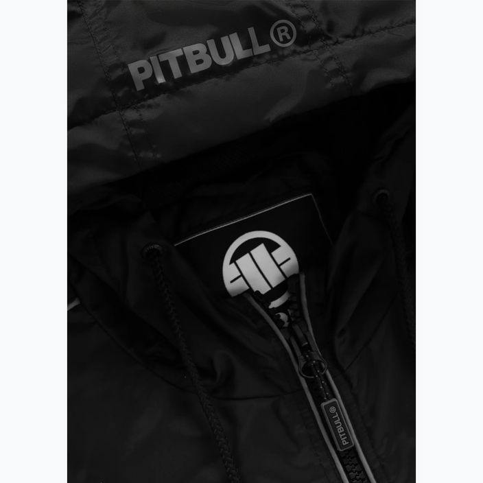 Ανδρικό μπουφάν Pitbull West Coast Whitewood με κουκούλα από νάιλον μαύρο 7