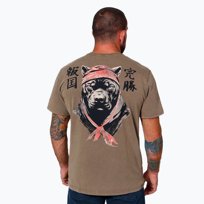 Pitbull West Coast Bravery ανδρικό t-shirt κογιότ καφέ 3