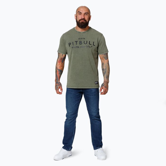 Pitbull West Coast ανδρικό μπλουζάκι Bravery olive 2
