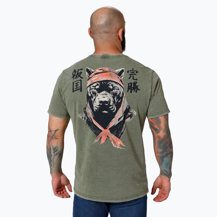 Pitbull West Coast ανδρικό μπλουζάκι Bravery olive 3