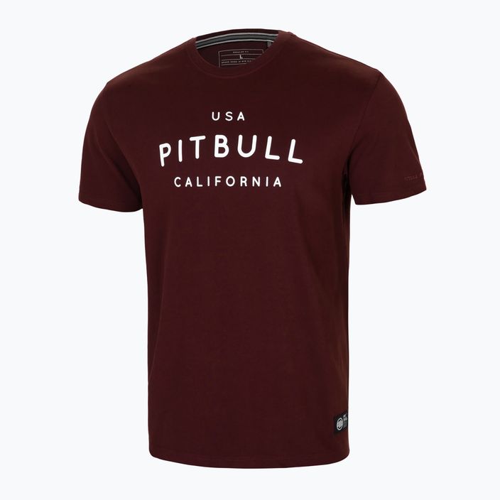 Pitbull West Coast ανδρικό t-shirt Usa Cal μπορντό 2