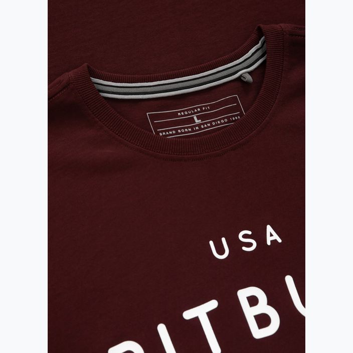 Pitbull West Coast ανδρικό t-shirt Usa Cal μπορντό 5