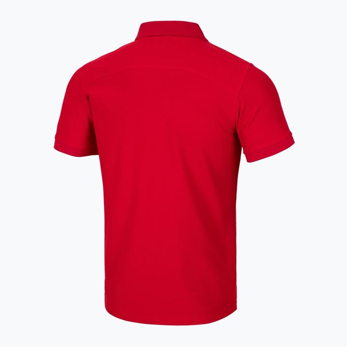 Pitbull West Coast ανδρικό πουκάμισο πόλο Rockey κόκκινο 5