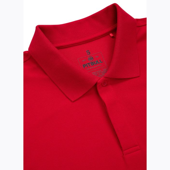 Pitbull West Coast ανδρικό πουκάμισο πόλο Rockey κόκκινο 6