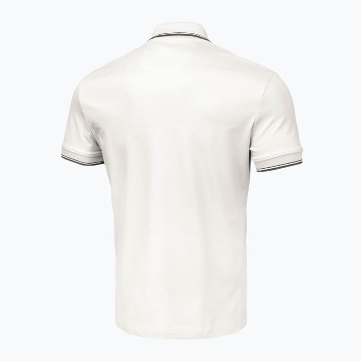 Ανδρικό Pitbull West Coast Polo Shirt Pique Stripes Regular λευκό 5