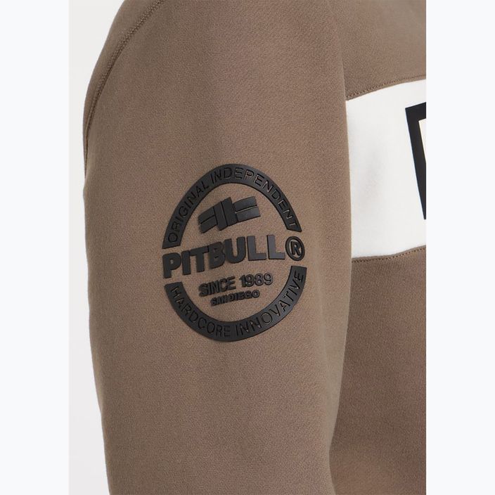 Ανδρικό φούτερ Pitbull Sherwood Crewneck καφέ 5