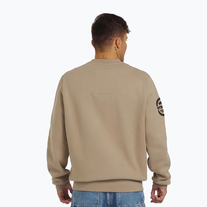 Ανδρικό φούτερ Pitbull Sherwood Crewneck pale sand 3