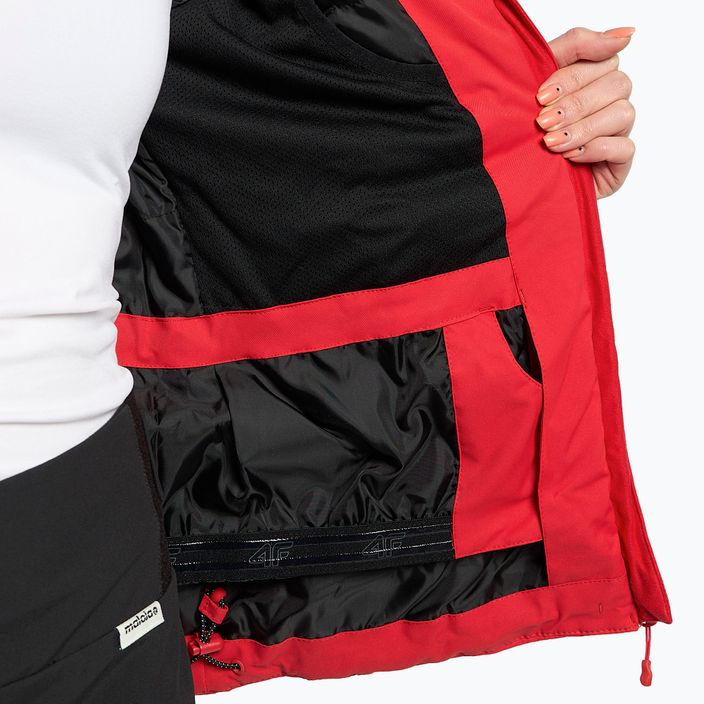 Γυναικείο μπουφάν σκι 4F κόκκινο H4Z21-KUDN003 12