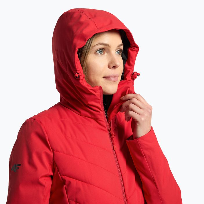 Γυναικείο μπουφάν σκι 4F κόκκινο H4Z21-KUDN003 5
