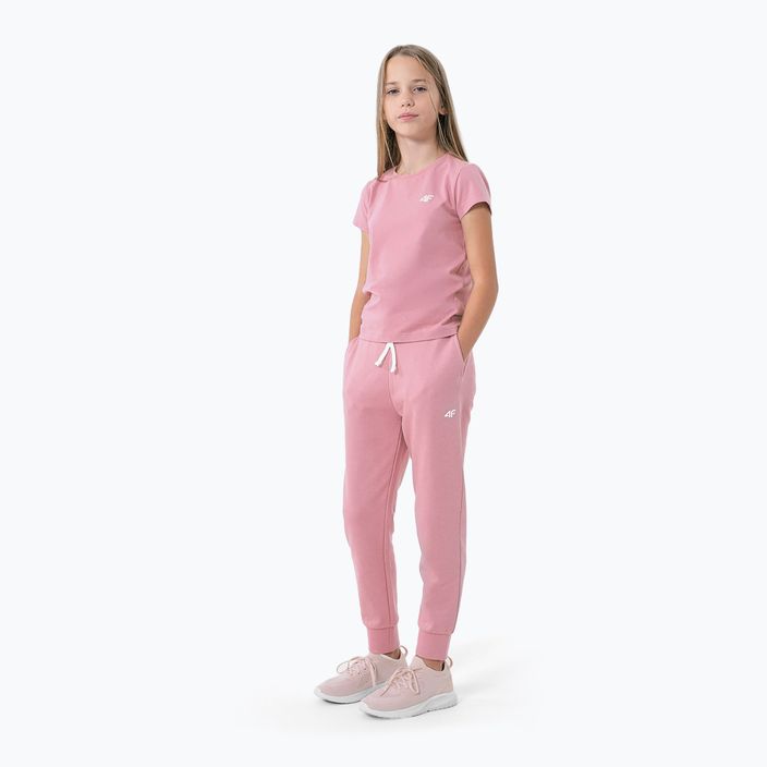 Παιδικό μπλουζάκι 4F ροζ HJZ22-JTSD001