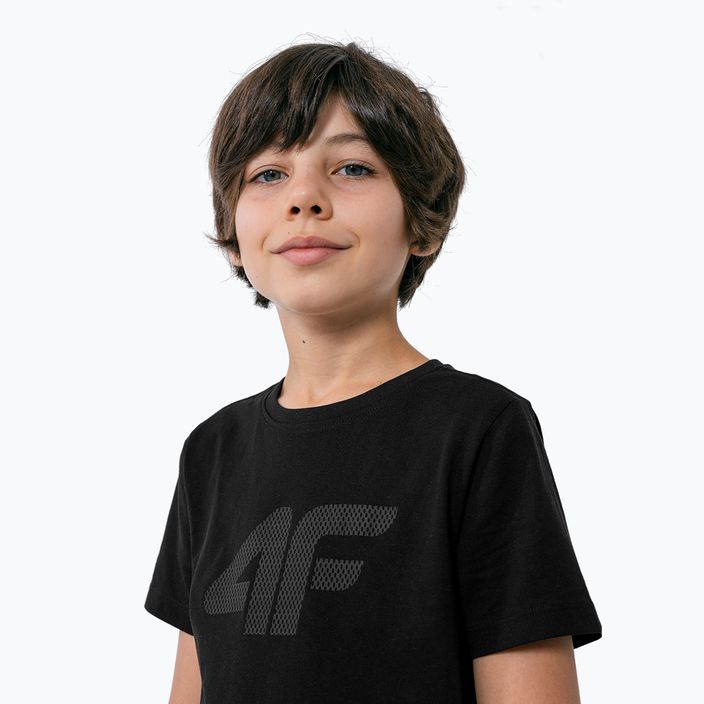 Παιδικό T-shirt 4F μαύρο HJZ22-JTSM002 2
