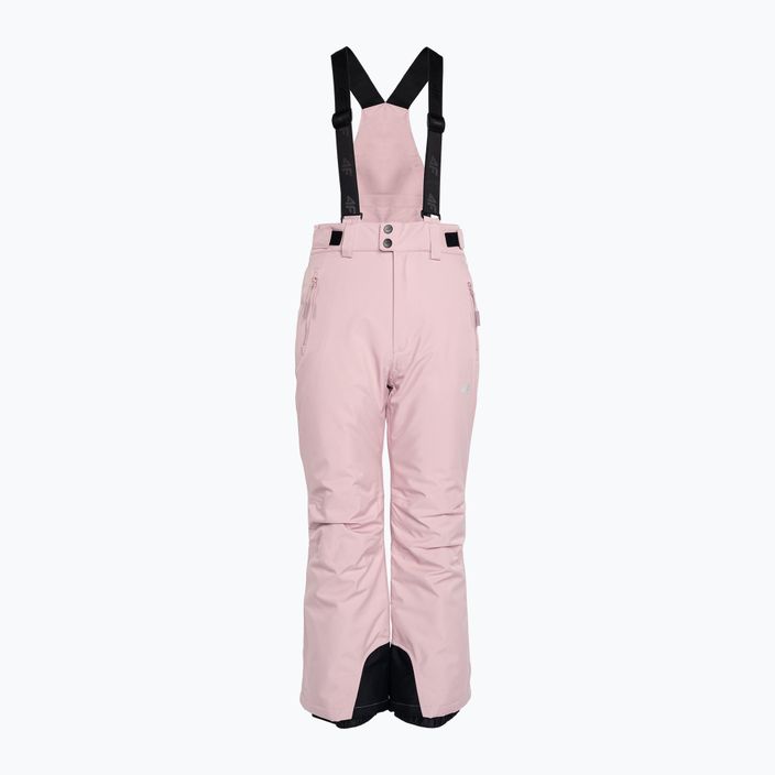 Παιδικό παντελόνι σκι 4F ροζ HJZ22-JSPDN001 3