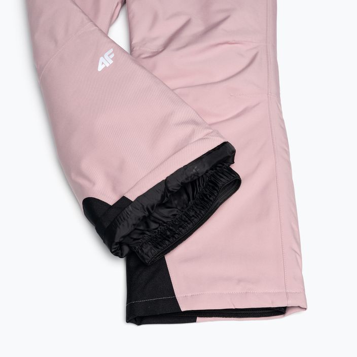 Παιδικό παντελόνι σκι 4F ροζ HJZ22-JSPDN001 6