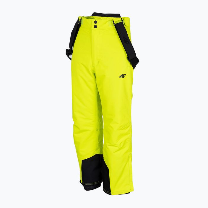 Παιδικό παντελόνι σκι 4F κίτρινο HJZ22-JSPMN001 7