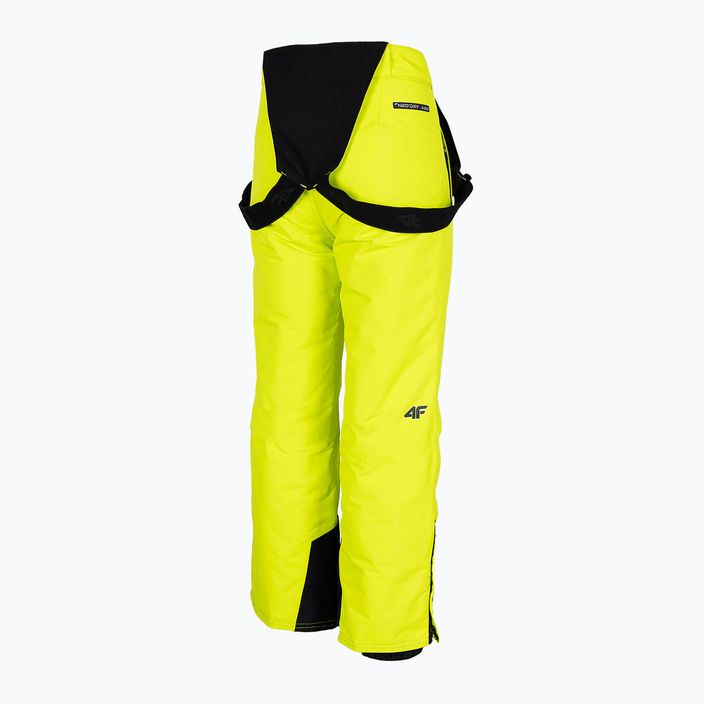 Παιδικό παντελόνι σκι 4F κίτρινο HJZ22-JSPMN001 8
