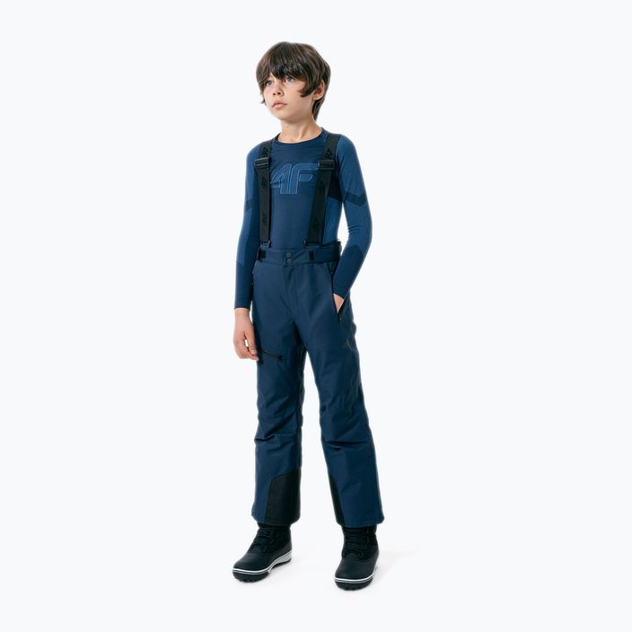 Παιδικό παντελόνι σκι 4F navy blue HJZ22-JSPMN002 2