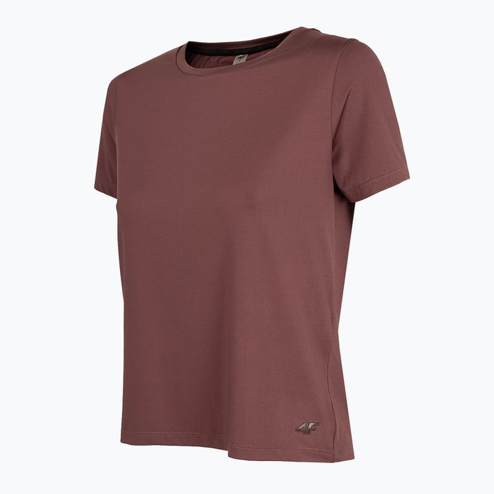 Γυναικείο μπλουζάκι προπόνησης 4F maroon H4Z22-TSDF010 3