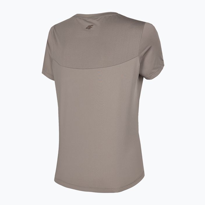 Γυναικείο μπλουζάκι προπόνησης 4F μπεζ H4Z22-TSDF010 5