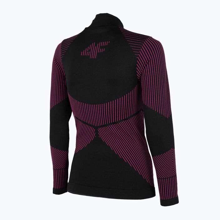 Γυναικείο θερμικό T-shirt 4F ροζ/μαύρο H4Z22-BIDB031G 3