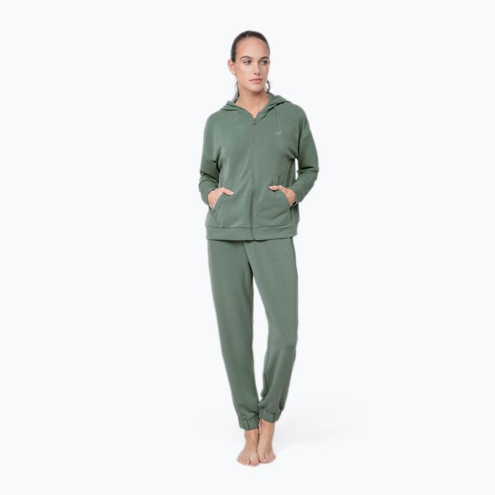Γυναικείο παντελόνι γιόγκα 4F πράσινο H4Z22-SPDD022 2