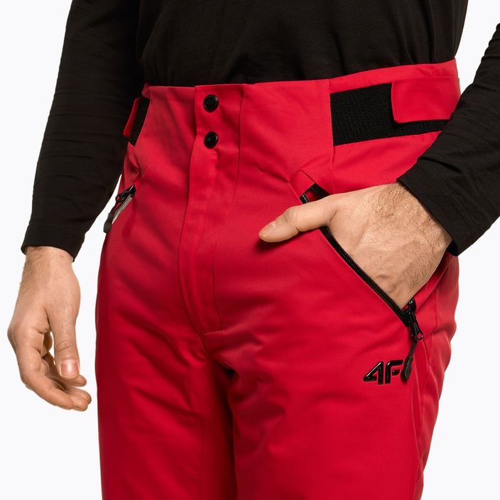 Ανδρικό παντελόνι σκι 4F κόκκινο H4Z22-SPMN006 4