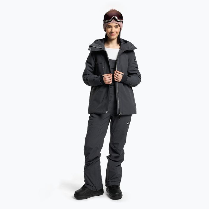 Γυναικείο μπουφάν snowboard 4F σκούρο γκρι H4Z22-KUDS001 2