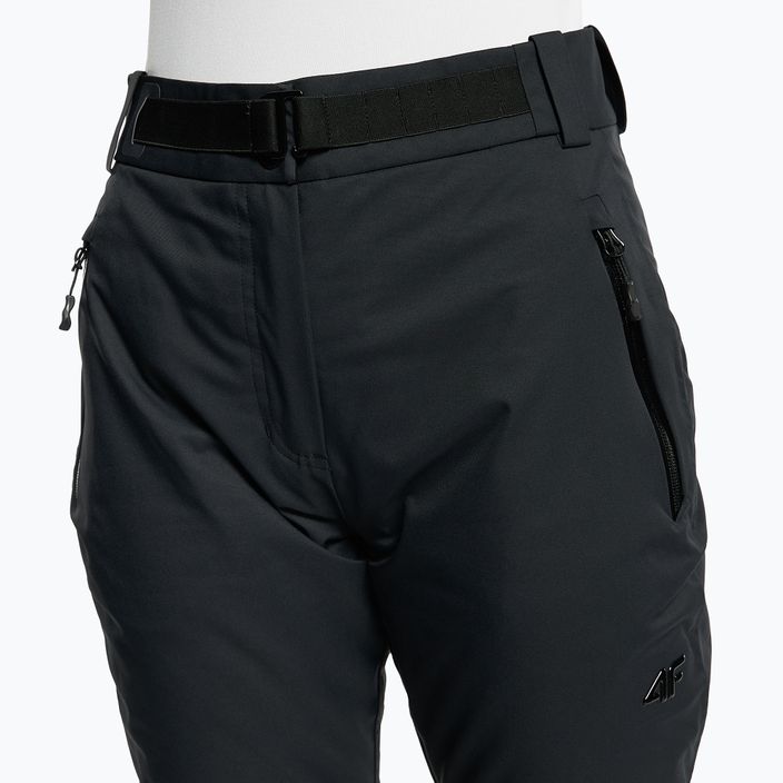 Γυναικείο παντελόνι σκι 4F μαύρο H4Z22-SPDN006 5