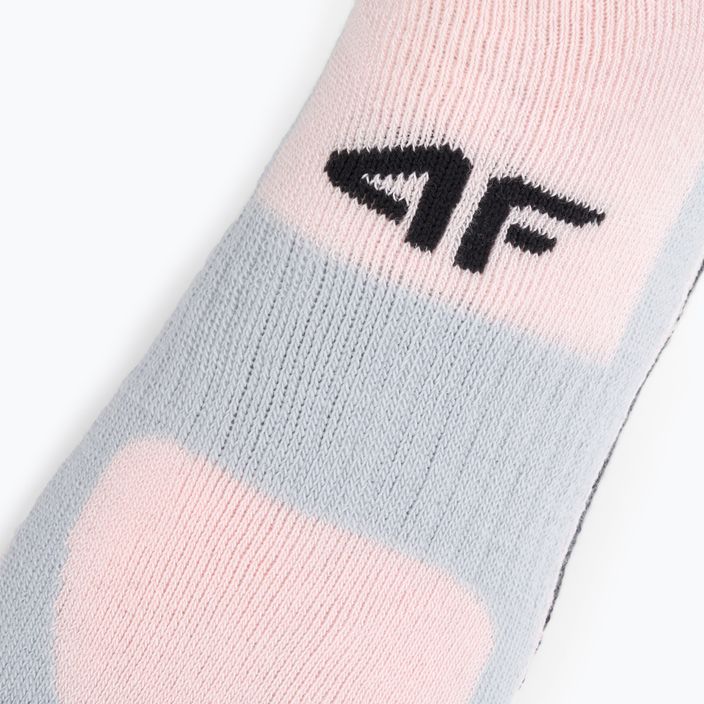 4F κάλτσες πεζοπορίας ροζ H4Z22-SOUT001 4