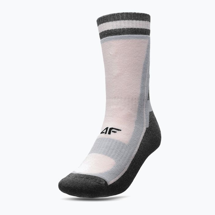 4F κάλτσες πεζοπορίας ροζ H4Z22-SOUT001 5