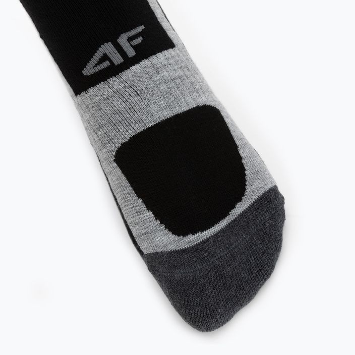 Κάλτσες πεζοπορίας 4F μαύρες H4Z22-SOUT002 4