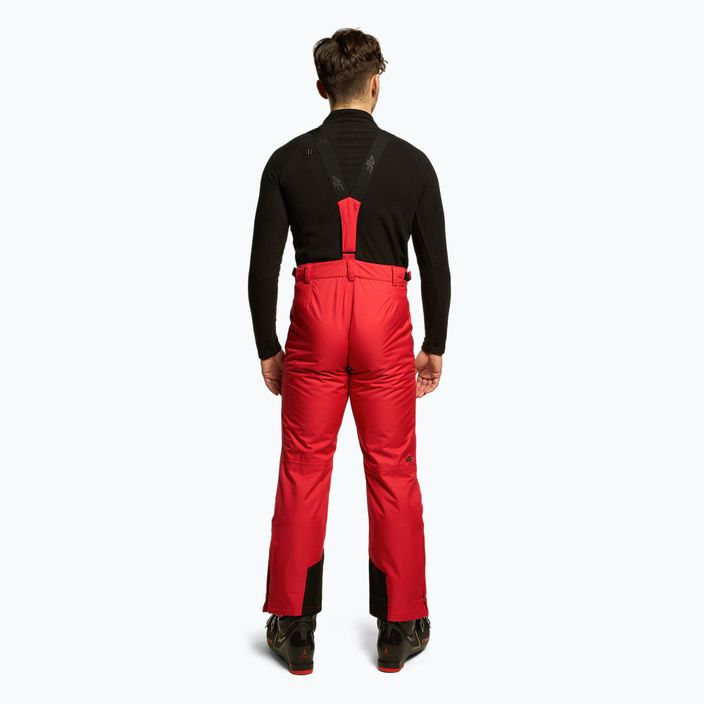 Ανδρικό παντελόνι σκι 4F κόκκινο H4Z22-SPMN001 3