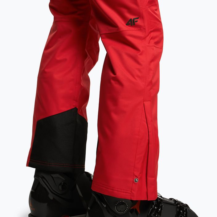 Ανδρικό παντελόνι σκι 4F κόκκινο H4Z22-SPMN001 5
