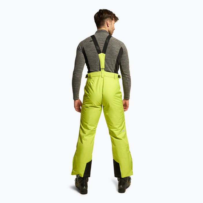 Ανδρικό παντελόνι σκι 4F πράσινο H4Z22-SPMN001 3