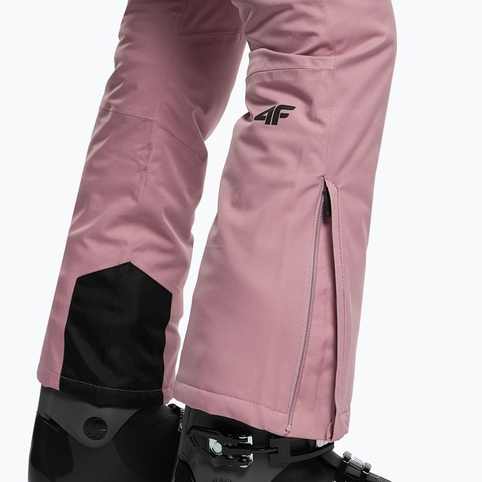 Γυναικείο παντελόνι σκι 4F ροζ H4Z22-SPDN002 4