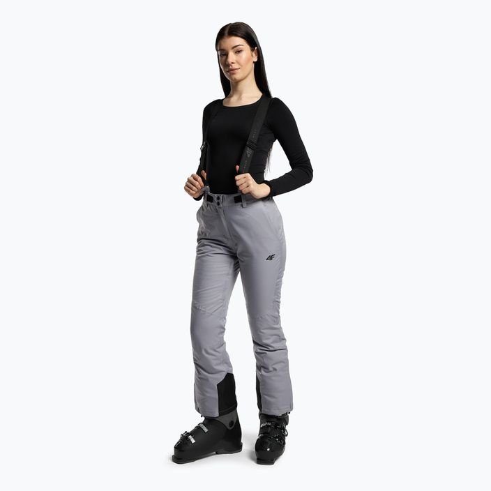 Γυναικείο παντελόνι σκι 4F γκρι H4Z22-SPDN002