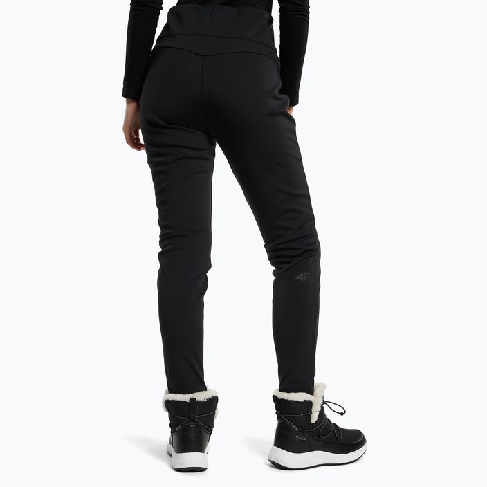 Γυναικείο παντελόνι σκι 4F μαύρο H4Z22-SPDN003 3