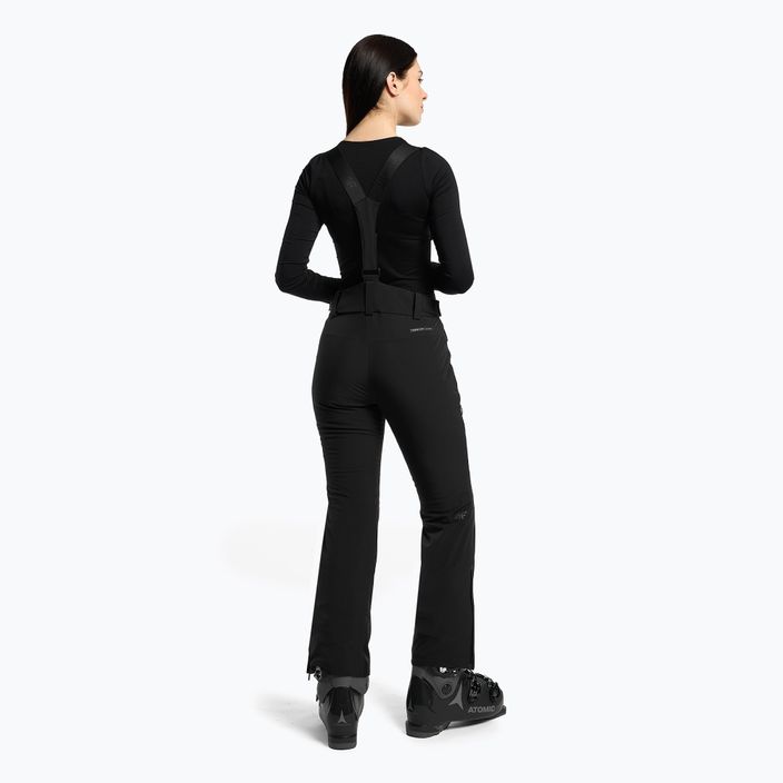 Γυναικείο παντελόνι σκι 4F μαύρο H4Z22-SPDN004 2