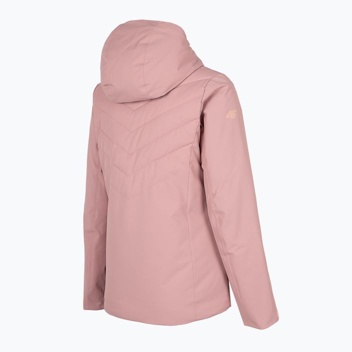 Γυναικείο μπουφάν σκι 4F ροζ H4Z22-KUDN003 8