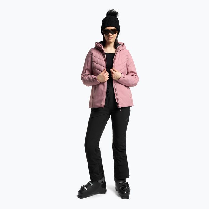 Γυναικείο μπουφάν σκι 4F ροζ H4Z22-KUDN003 2