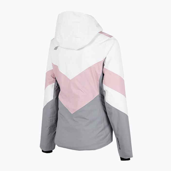 Γυναικείο μπουφάν σκι 4F ροζ H4Z22-KUDN008 8