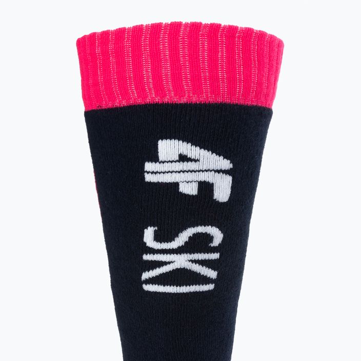 Παιδικές κάλτσες σκι 4F μπλε και ροζ 4FJAW22UFSOF028 5