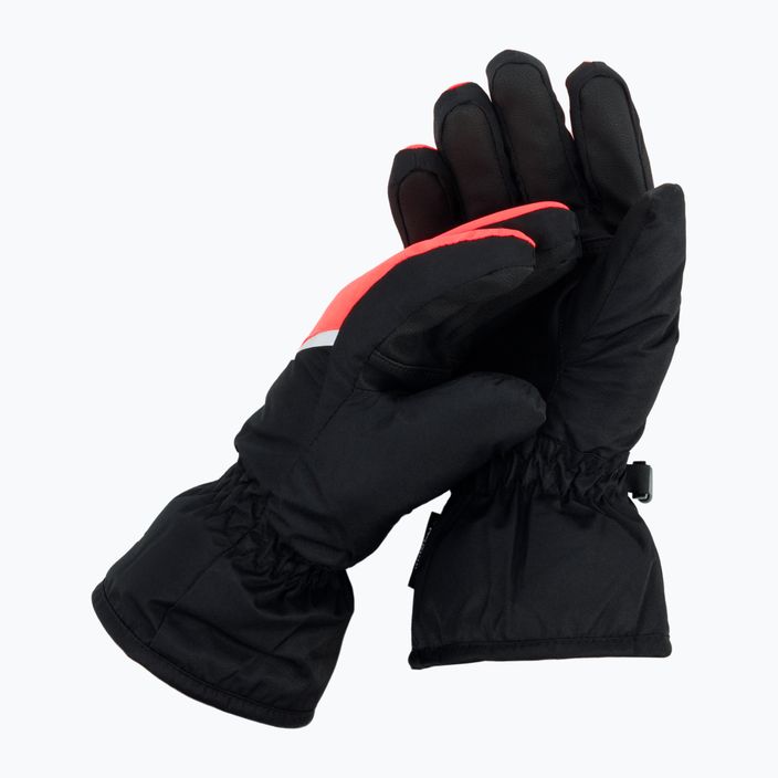 Παιδικά γάντια σκι 4F μαύρο-κόκκινο 4FJAW22AFGLF039