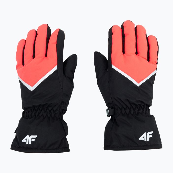 Παιδικά γάντια σκι 4F μαύρο-κόκκινο 4FJAW22AFGLF039 3