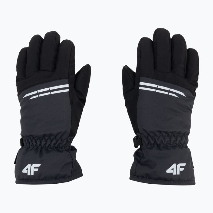 Παιδικά γάντια σκι 4F γκρι-μαύρο 4FJAW22AFGLM038 3