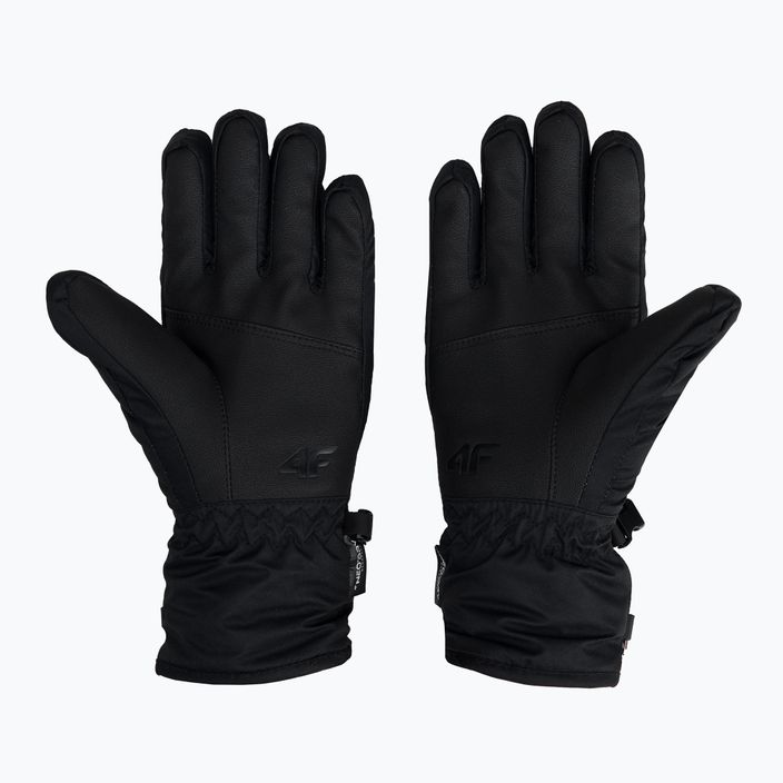 Γυναικεία γάντια σκι 4F μαύρο H4Z22-RED003 2
